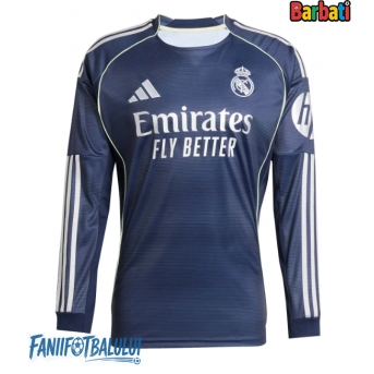 Real Madrid Tricou Fotbal Replică 2025-26 Barbati Deplasare Mâneci Lungi